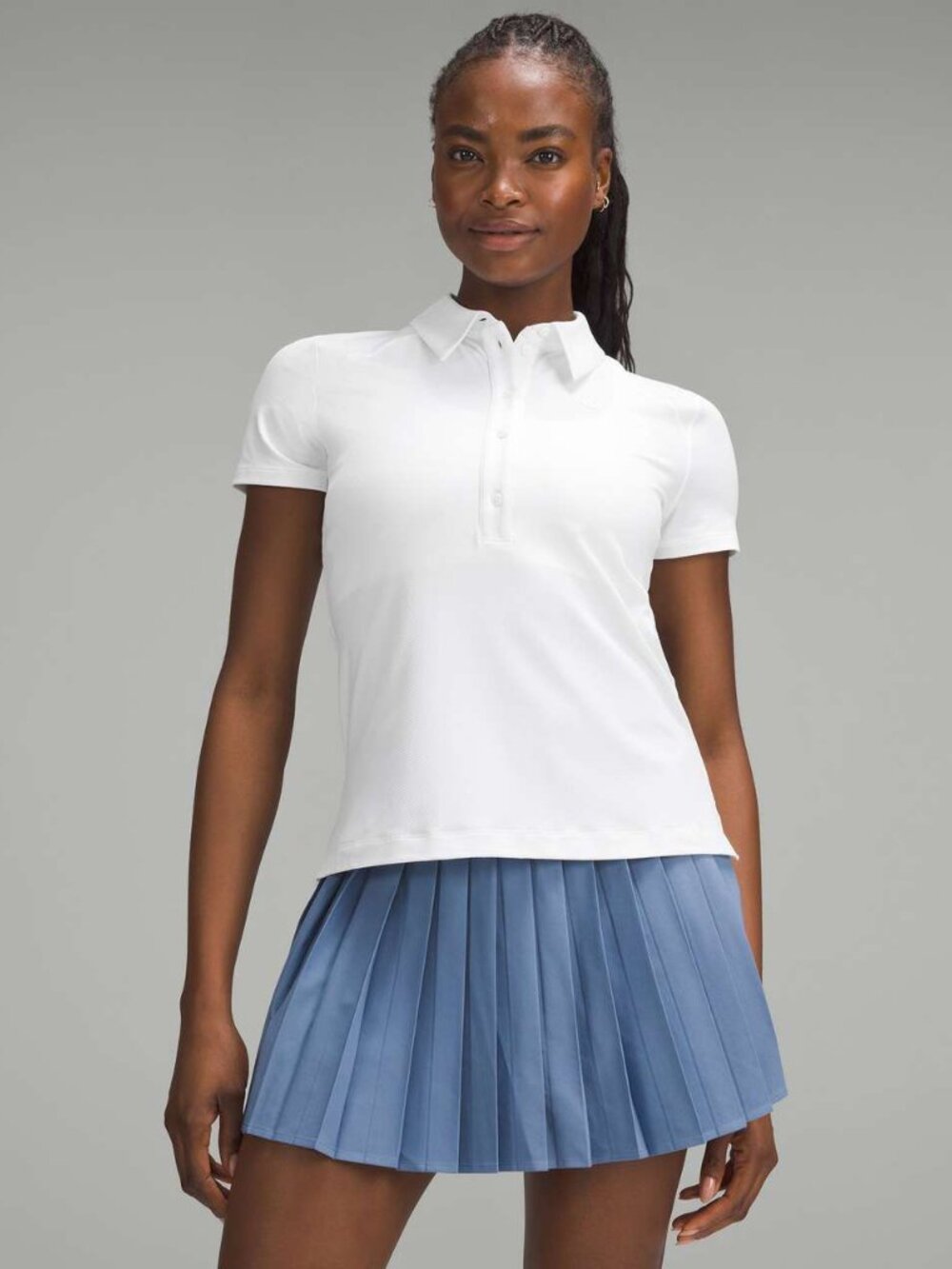NWT Lululemon Quick-Dry Short-Sleeve Polo Shirt - 14 White
